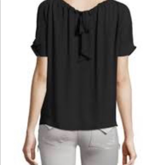 Joie silk Eleanor top in black size large - Picture 2 of 5